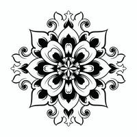 adornos elementos mandala floral retro rincones marcos fronteras Arte deco diseño vector archivo