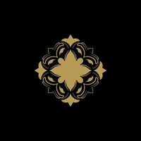 Ornaments elements mandala floral retro corners frames borders  art deco design vector file