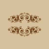 Ornaments elements mandala floral retro corners frames borders  art deco design vector file