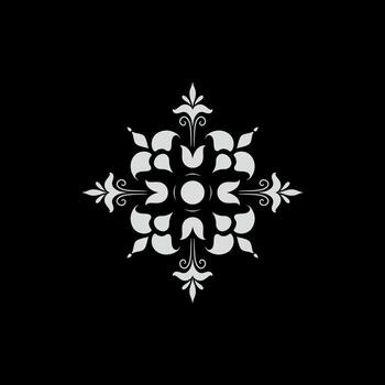 decorativo texto divisor vector Desplazarse Rizado elemento mandala frontera