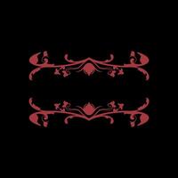 Vector frame ornament engraving vintage classic element decoration