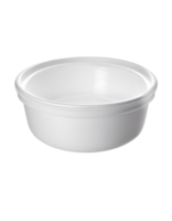 AI generated Minimalist White Plastic Bowl on Transparent background Created With Generative AI Technology png