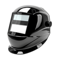 AI generated Black Welding Helmet on Transparent Background Created With Generative AI Technology png