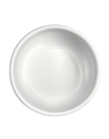 AI generated Minimalist White Plastic Bowl on Transparent background Created With Generative AI Technology png