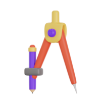 calippers 3d icon illustration png