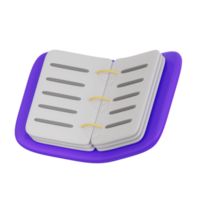 binder 3d icon illustration png