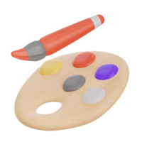 kleur palet 3d icoon illustratie png