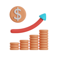 profit 3d icon illustration png