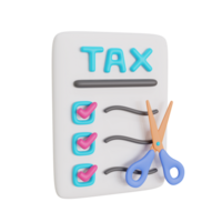 tax 3d icon illustration png