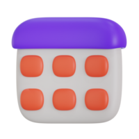 calendar 3d icon illustration png