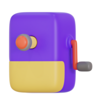 sharpener 3d icon illustration png