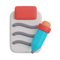 agenda 3d icon illustration png