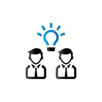 Teamwork icon in duo tone color. Business collaboration team vector