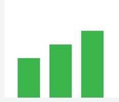 incrementar analítica grafico vector