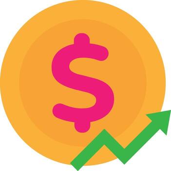 incrementar analítica grafico vector
