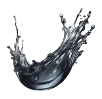 AI generated Water crown splashes and wave swirl with drops png