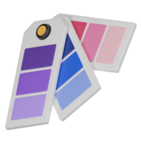 vívido creación, 3d icono de color paletas para moderno diseño. 3d hacer png