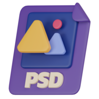 3D Icon Graphic Design with PSD File Icon. 3D render png