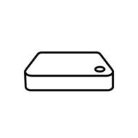 Mini Pc line icon design illustration vector