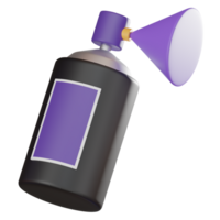 3d ikon grafisk design med spray borsta verktyg ikon. 3d framställa png