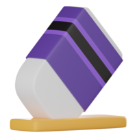 3D Icon of Eraser Tool Graphic Design Icon. 3D Render png