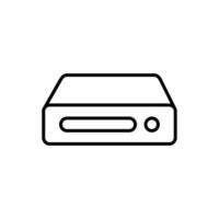 Mini Pc line icon design illustration vector