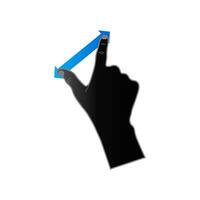 Finger gesture icon in duo tone color. Gadget touch pad smartphone laptop vector