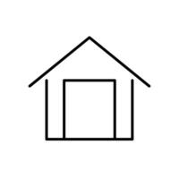 warehouse line icon design illustration vector