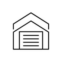 warehouse line icon design illustration vector