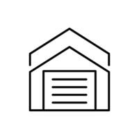 warehouse line icon design illustration vector