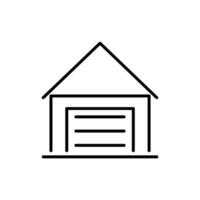 warehouse line icon design illustration vector