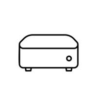 Mini Pc line icon design illustration vector