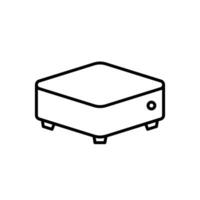 Mini Pc line icon design illustration vector