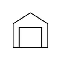 warehouse line icon design illustration vector