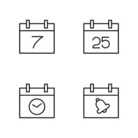 Calendar line icon design illustration vector