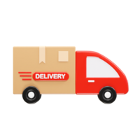 Delivery icon 3d illustration transparent element png