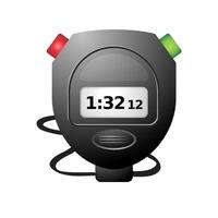 Stopwatch icon in color. Speed time deadline vector