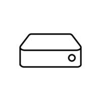 Mini Pc line icon design illustration vector