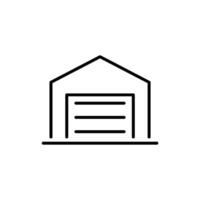 warehouse line icon design illustration vector