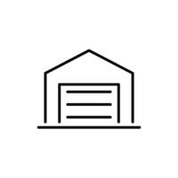 warehouse line icon design illustration vector