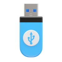 Pendrive usb icon 3d rendering illustration element png