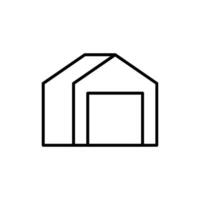 warehouse line icon design illustration vector