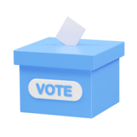 votar icono ilustración 3d representación png