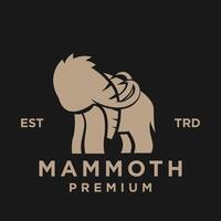 mamut logo icono diseño icono ilustración vector