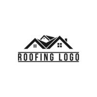 real estate house roof logo design concept idea vector