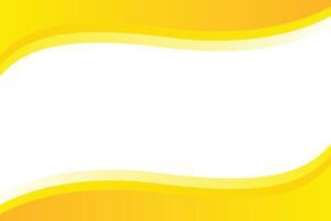 abstract yellow white wave background design template vector