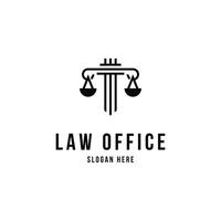 Law office logo design concept idea vector