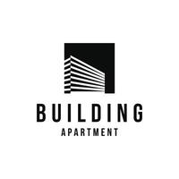 Building apartment property logo design creative idea vector