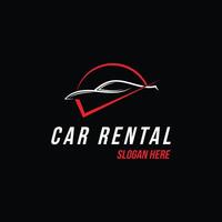 Car rental logo design concept idea vector