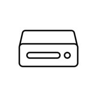 Mini Pc line icon design illustration vector